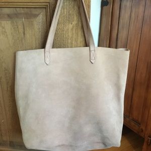 Madewell the transport large suede dusty rose